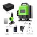 16-Line Mini Self-Leveling Green Beam Laser Level – Indoor/Outdoor Cross-Line Projector For Wall & Floor Alignment_voghion.com