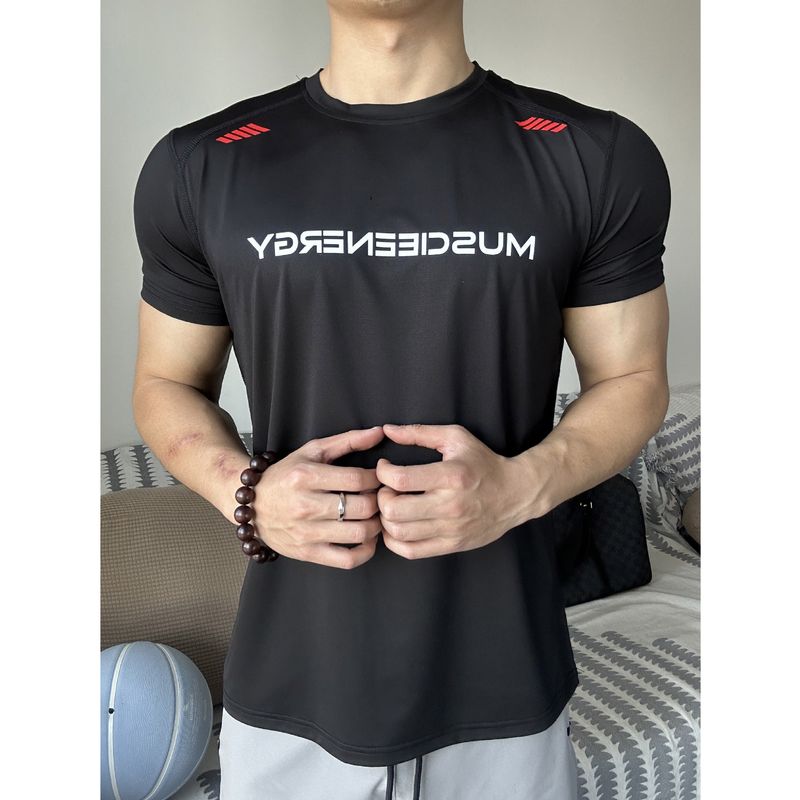 Ice Feeling T-Shirt mit hoher Elastizität, leichtem, schnell trocknendem und atmungsaktivem Sommer-Freizeitsport-Outdoor-Fitness-Trainingskleidung_voghion.com