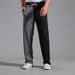 Herrenbekleidung Herren Jogginghose Frotteehose Kontrastfarbe Baumwolle Jogginghose Frühling und Herbst Dünne Hose Herren Lose Gerade Freizeithose_voghion.com