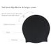 ladies waterproof silicone swimming cap high elastic extra large shower cap high quality pleated knotted cap_voghion.com