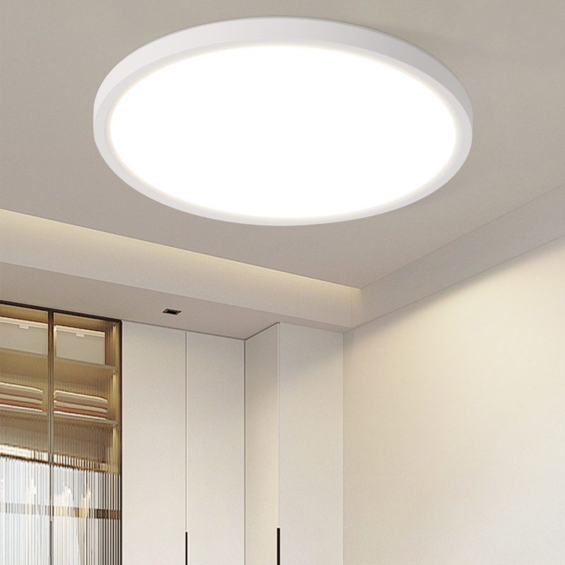 Deckenlampe LED Deckenleuchte Flach - Badezimmerlampe Ø30cm Küchenlampe Rund Schlafzimmerlampe Weiß Deckenbeleuchtung 24W Flurlampe 3000K Badlampe_voghion.com