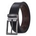 Men's Genuine Leather Belt - Two-Layer Cowhide With Pin Buckle, Durable & Scratch Resistant_voghion.com