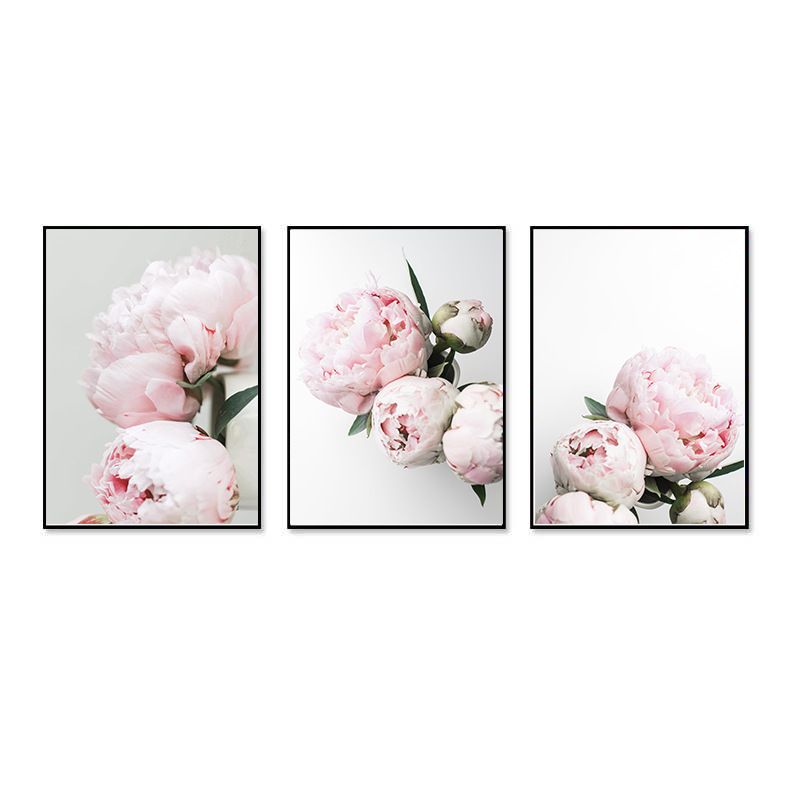 Nordic INS Style Triptych Green Plant Oil Painting Canvas Decoration Core_voghion.com