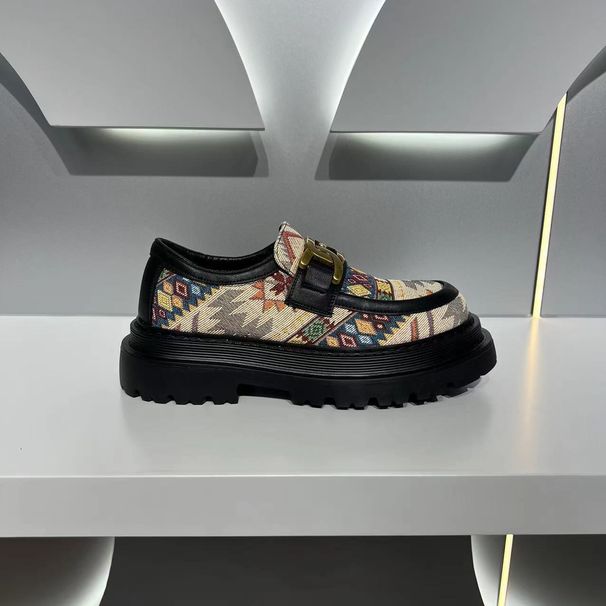 Proljeće 2024. Nove niske gornje cipele s debelim potplatom Studentske cipele za slobodno vrijeme, moderne i svestrane muške cipele, trendi popularne cipele za povećanje visine_voghion.com