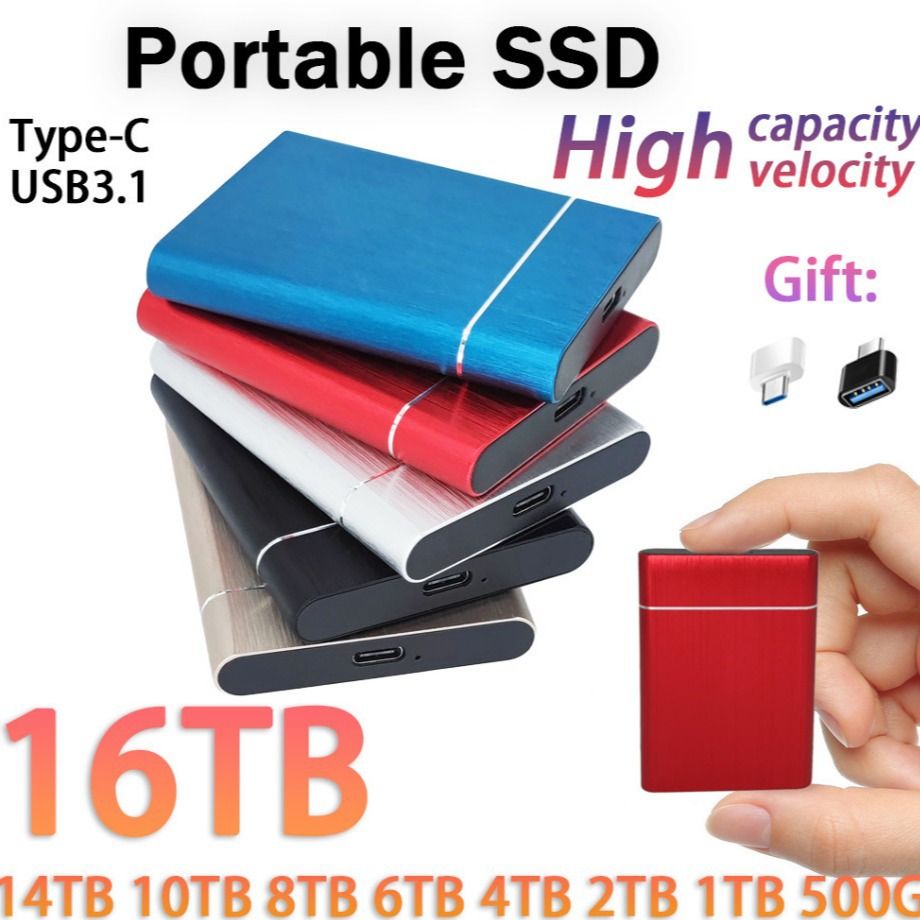 New Upgraded Mobile Solid State Drive Expansion 14T 6T 2T High-Speed Transmission SSD_voghion.com