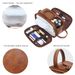 Men's Dopp Kit - Large Travel Toiletry Bag PU Leather Waterproof Shaving Organizer Multiple Compartments_voghion.com
