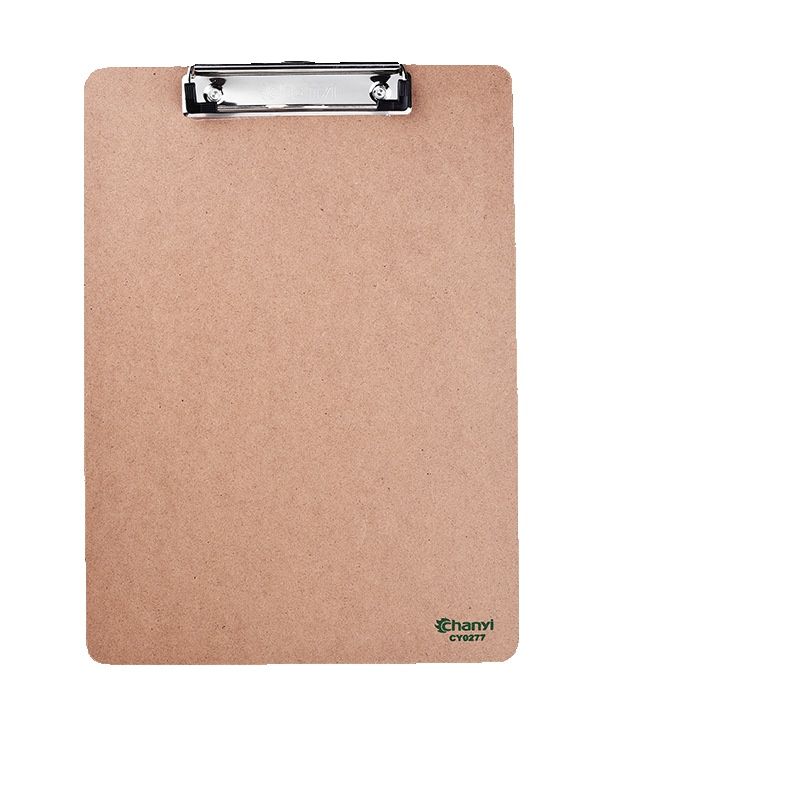 Wooden folder A4 paper menu contract ticket student writing pad butterfly clip board_voghion.com