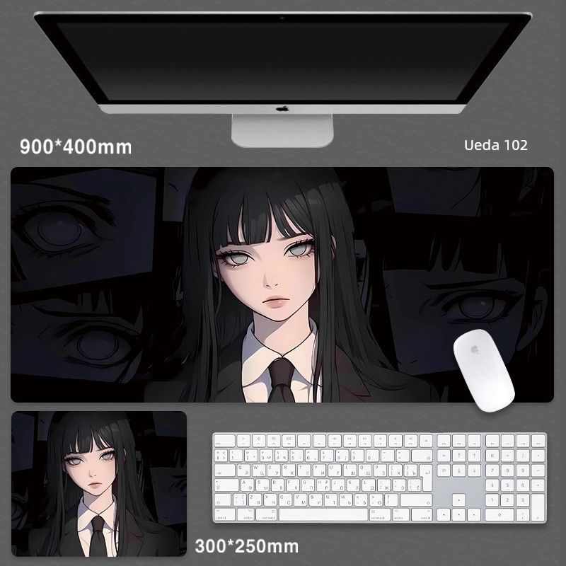 Daisy Fields peles paliktnis Liela izmēra zēni Naruto Anime sekundārais elements E-sporta spēles Datora tastatūras Galda paklājiņš_voghion.com