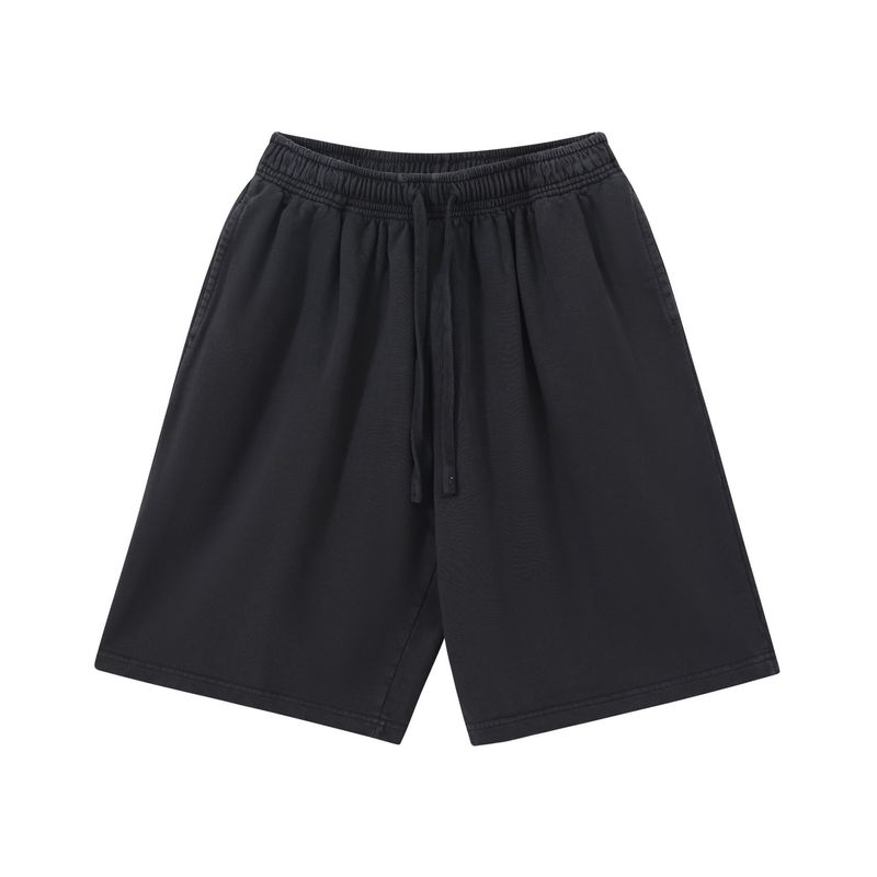 Prodotti Premium 32021 Pantaloni bianchi lavati al vento, tinta abbagliante, larghi, oversize, sportivi e per il tempo libero_voghion.com