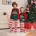 Cozy Family Matching Pajama Set – Christmas Plaid Print With Lettering For Parents, Kids & Pets (S-4XL, Soft Polyester)_voghion.com
