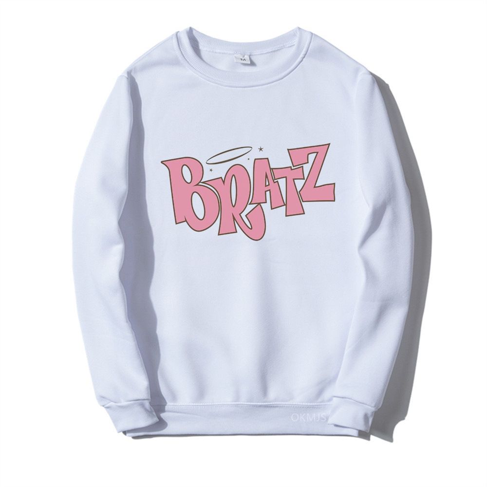 Bratz Briefdruck Herbst/Winter Rundhalspullover Unisex Casual Student Mode Kapuzenpullover Langarm_voghion.com