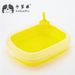 Colorful Bottom Oval Litter Box Cat Toilet With Scoop CF-S Transparent Lid_voghion.com