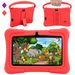 Tablet infantil de 7 polegadas com Android 10, tela IPS quad-core, Bluetooth, câmera dupla, WiFi, tablet educacional e de aprendizagem com caneta stylus e acessórios_voghion.com