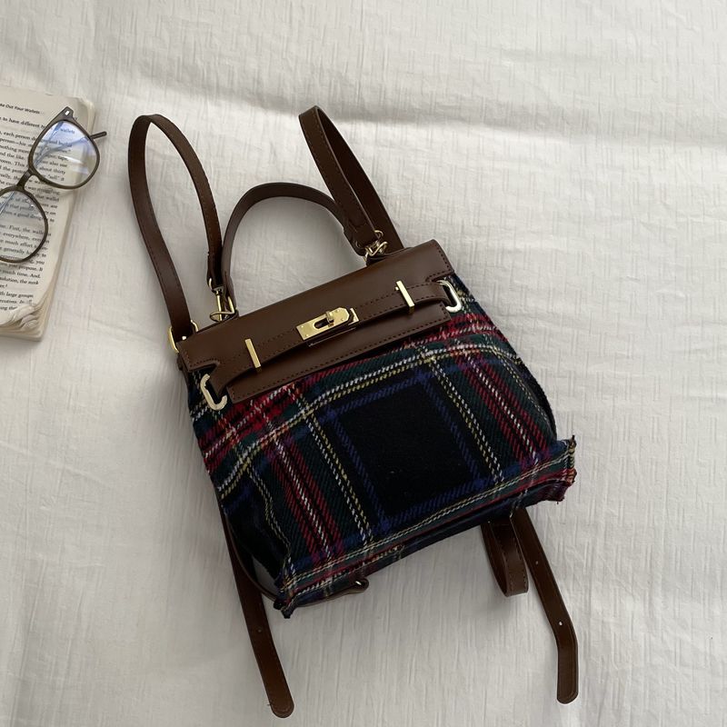 FOUR ONE niche backpack, women's autumn and winter trendy versatile handbag, high-end work commuting backpack_voghion.com