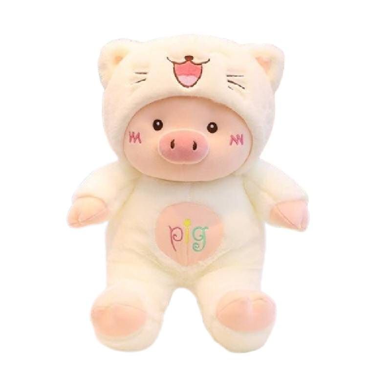 Peluche e peluche morbido a forma di maialino per bambini in tre colori e dimensioni_voghion.com