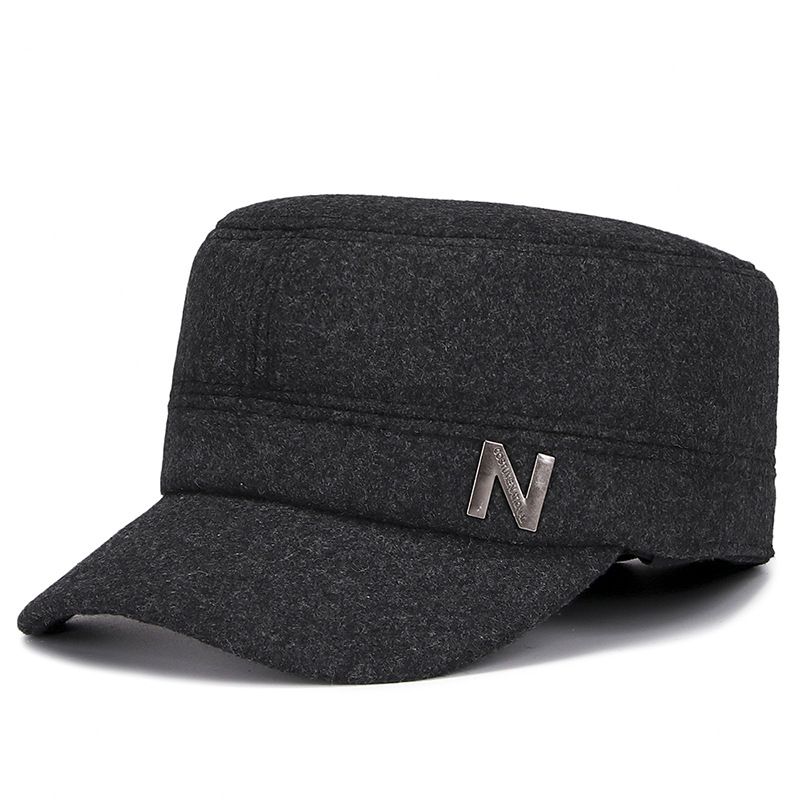 Men's And Women's Winter Duck Tongue Hats Winter Ear Protection With Velvet Insulation Flat Top Hats Cotton Hats_voghion.com