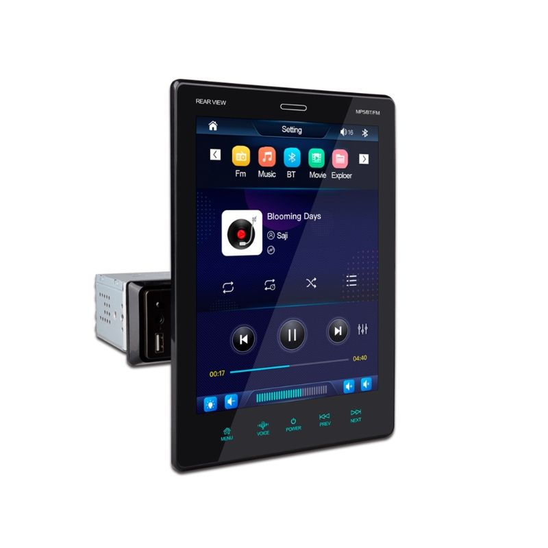 Su „Bluetooth“ suderinamas automobilio radijas Automobilio garso grotuvas Dvi USB įvesties daugialypės terpės vaizdo grotuvo palaikymas „Android-10.1“ / „iOS-13.3“_voghion.com