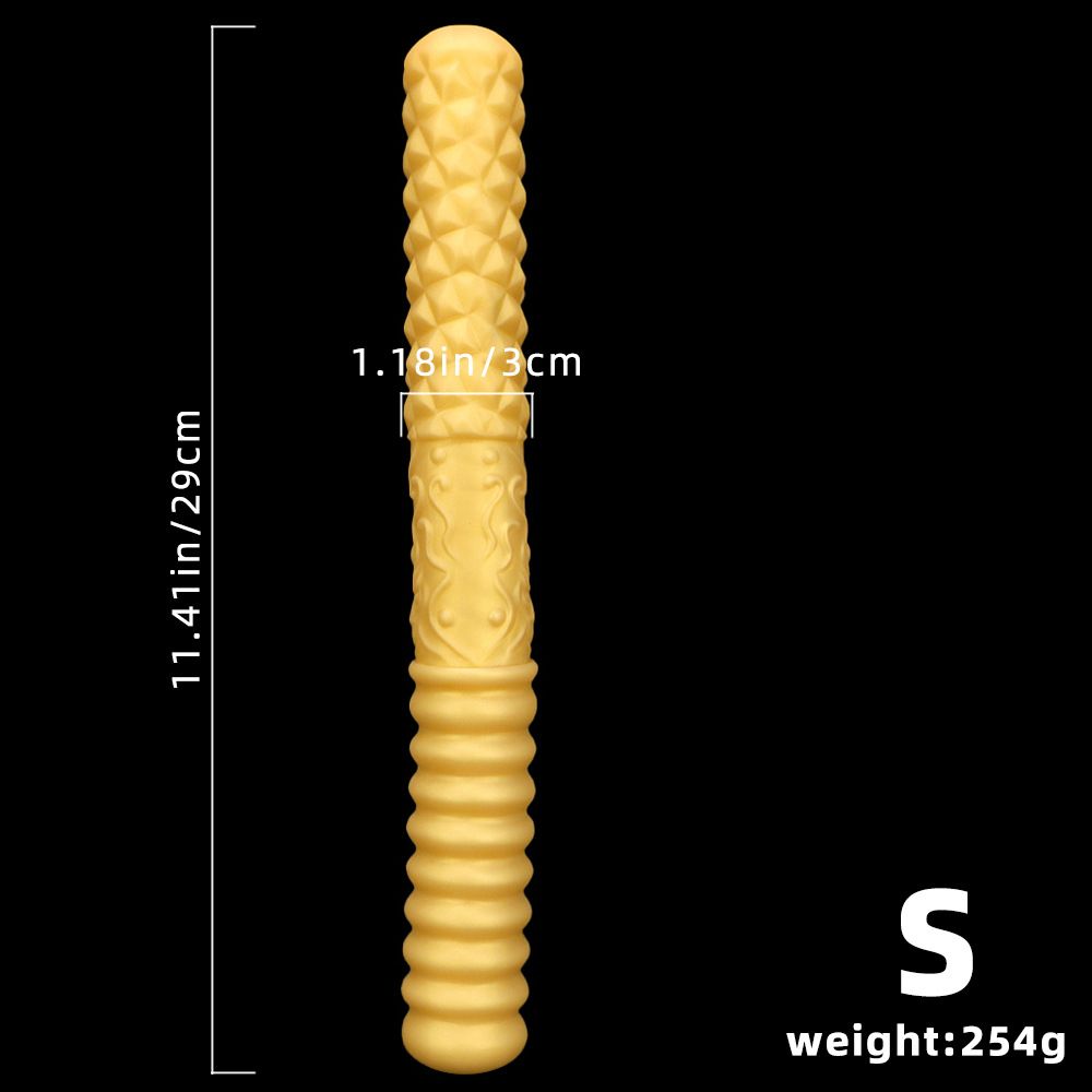 Dildo a doppia testa di forma speciale, plug anale lungo in silicone per gay, anale artificiale_voghion.com