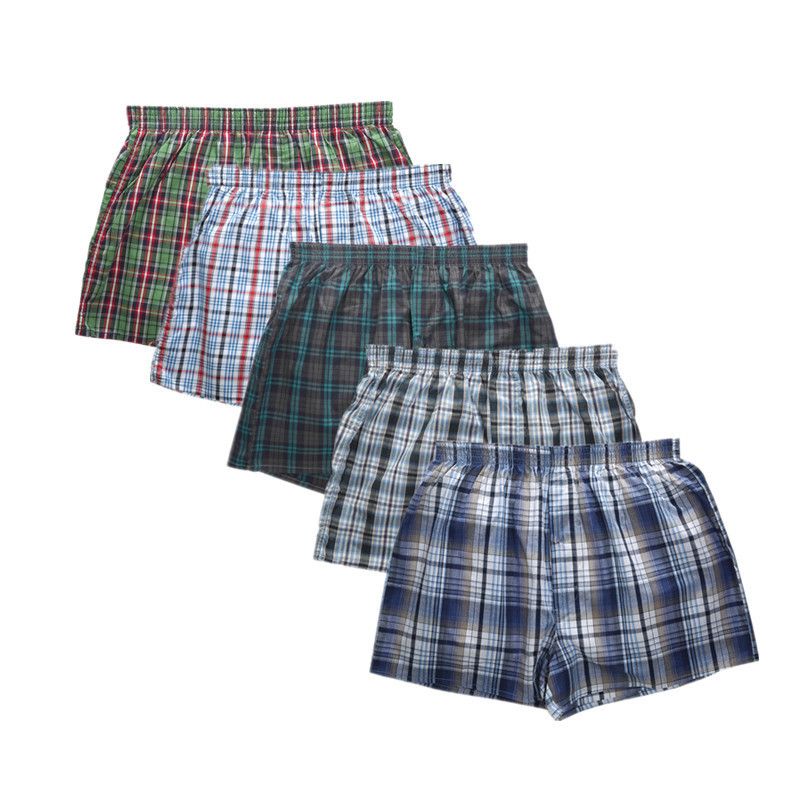 Férfi alsónemű, tiszta pamut boxeralsó, keresztpántos, nyílmintás, boxeralsó, magas derekú, laza, lélegző, nagy méretű férfi alsónemű_voghion.com