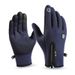 Unisex Touchscreen Winter Gloves – Windproof & Water-Resistant Motorcycle Gloves With Fleece Lining (Anti-Slip Grip, Upgraded Zipper Design)_voghion.com