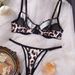 Ensemble deux pièces soutien-gorge et string à imprimé léopard transparent pour femme, lingerie sexy très populaire en 2025_voghion.com