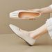 Square Head Single Shoes Women's Flat French Shallow Mouth One Pedal Doudou Shoes Gentle Soft Sole Ladyshoes_voghion.com