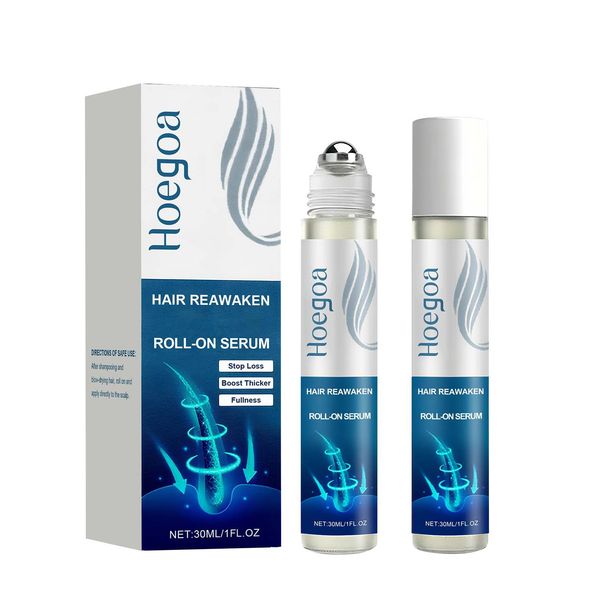 Hoegoa Roll-On Essenza per la cura dei capelli, idratante, rinfrescante, nutriente, liscia e lucida, per il cuoio capelluto_voghion.com
