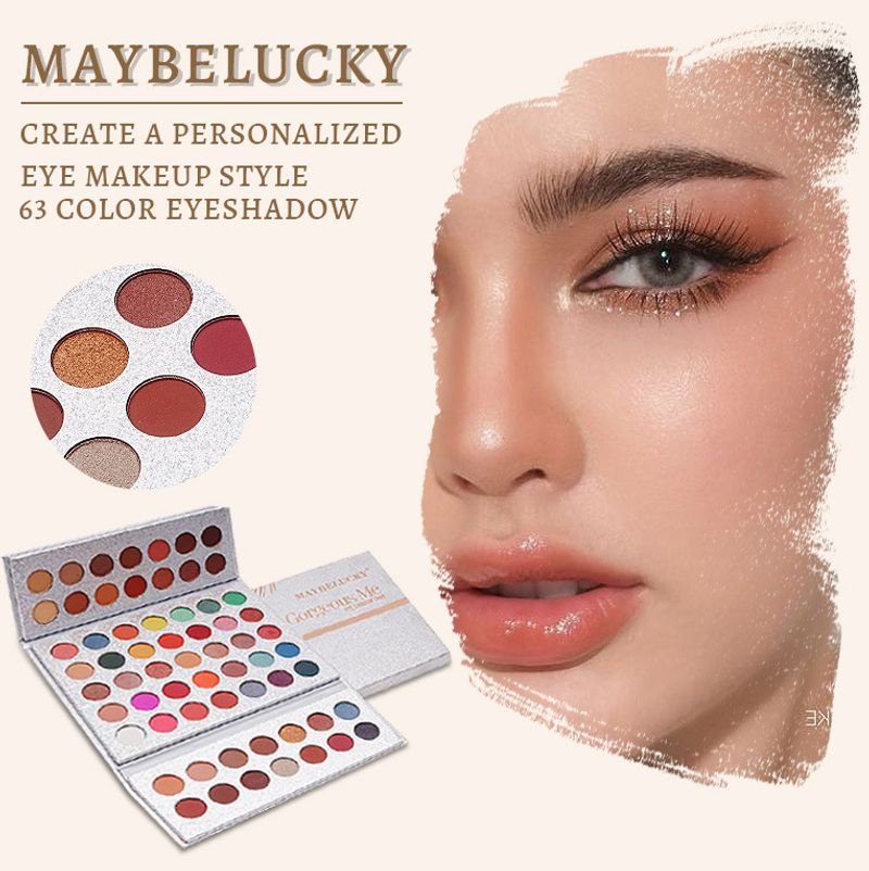 Professionelle 63-Farben Lidschatten-Palette Halloween Cosplay Student Bühne Make-Up_voghion.com