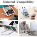 Adjustable Laptop Stand, Suitable For 10-15.6 Inch Laptops And Tablets, Foldable Ergonomic Desktop Stand With_voghion.com