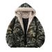 Men's Winter Coat With Fleece Lining – Retro American Style Hooded Parka, Thickened Polyester Jacket For Cold Weather_voghion.com