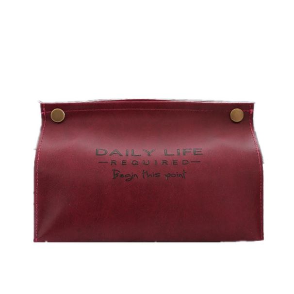 2Pcs Simple Tissue Case Box Container Leather Retro Toilet Pumping Box Car Towel Napkin Papers Bag Holder Box Case Pouch Table Decor_voghion.com