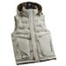 Men’s Detachable Hood Puffer Vest - Lightweight Quilted Winter Gilet With Zippered Pockets, Streetwear Style_voghion.com