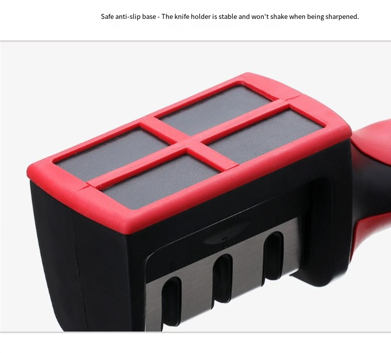 Three Stage Stone Household Knife Sharpener Stainless Steel Multi Functional Sharpening Artifact_voghion.com