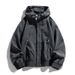 Men's Clothing Men's Jacket Spring And Autumn Solid Color Hooded Hong Kong Style Jacket Casual Loose Workwear Jacket Men_voghion.com