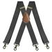 Bretelle vintage VOOTHOST per uomo da lavoro, resistenti, grandi e alte, larghe 3,5 cm, a forma di X, con 4 ganci a scatto in bronzo, regolabili, elastiche, per pantaloni, F0213_voghion.com