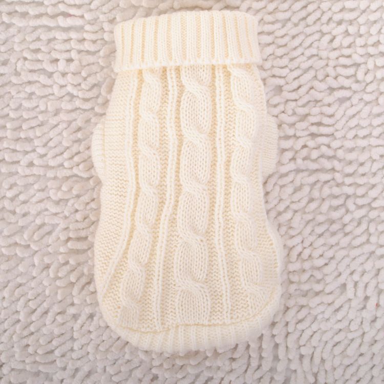 Autumn Winter Puppy Clothes Kitten Tight-Fitting Milk Dog Pet Supplies Cat Sweater_voghion.com