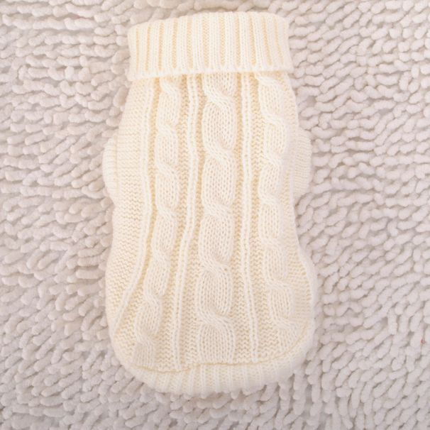 Autumn Winter Puppy Clothes Kitten Tight-Fitting Milk Dog Pet Supplies Cat Sweater_voghion.com