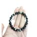 Natürliche Kristallarmbänder für Männer und Frauen, Silber-Obsidian, Nische, hochwertiger Hetian-Jade-Schmuck, glänzende Kristallarmbänder_voghion.com