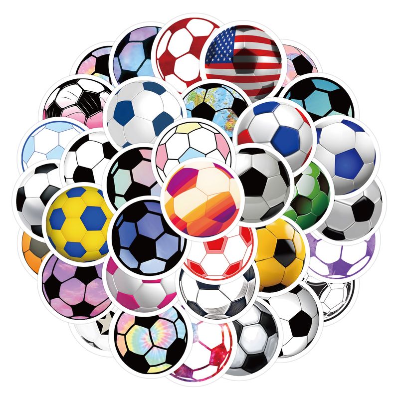 60 pieces of football stickers to decorate notebooks, skateboards, luggage, cars, graffiti sports football stickers_voghion.com