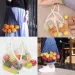 20 colori borse per la spesa in tela borsa a rete portatile riutilizzabile pieghevole per frutta e verdura borsa lunga Bolsas De_voghion.com