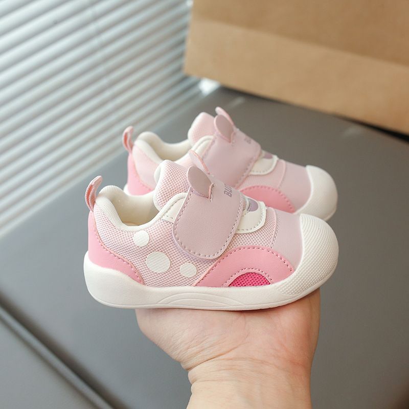 Baby leerschoenen 0 1 3 jaar lente en herfst nieuwe baby mesh antislip sportschoenen jongens en meisjes functionele schoenen_voghion.com