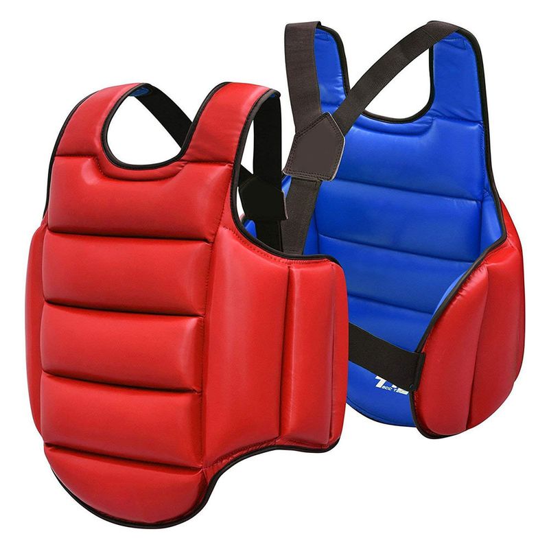 Adult men's and women's Sanda protective gear chest protector children's sports taekwondo bo double-sided wearable_voghion.com