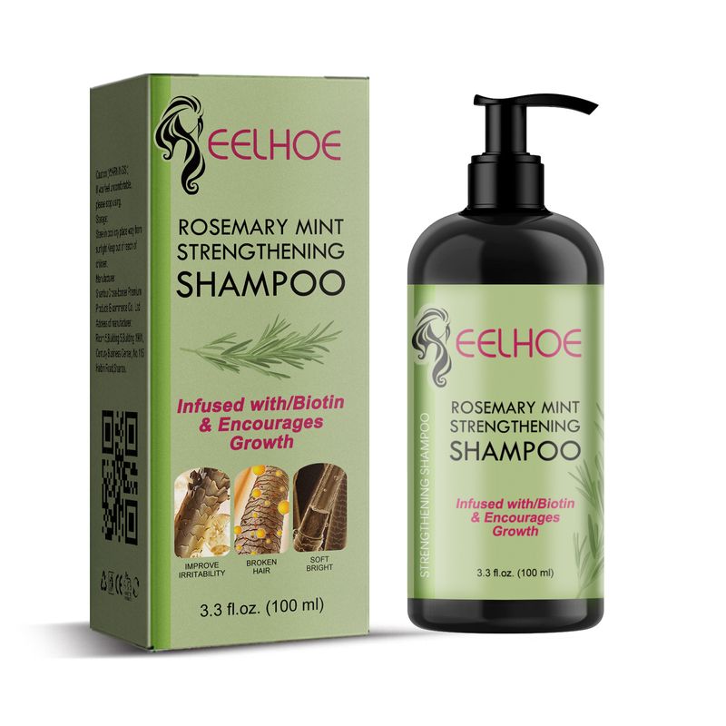 EELHOE Rosemary Mint Shampoo, Moisturizing and Softening Hair Repair Dry Frizzy Refreshing Shampoo Hair Care_voghion.com