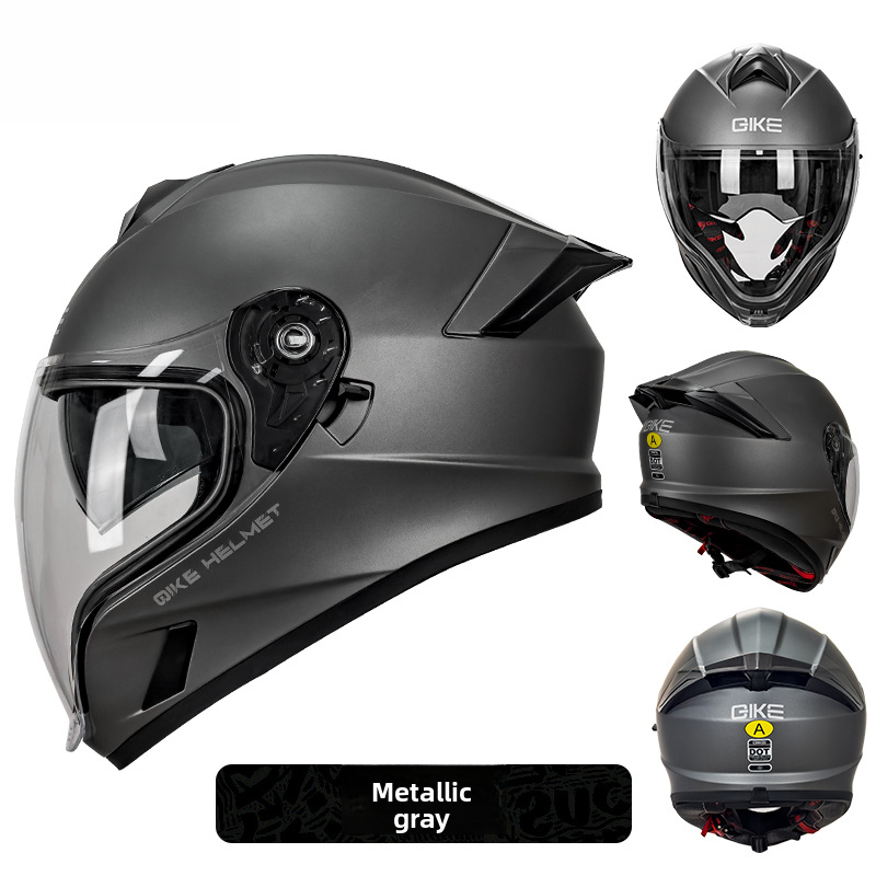Four Seasons Motorcycle Anti-Fog Women Bluetooth, Lightweight View Full Face Helmet For Men With Large Head_voghion.com