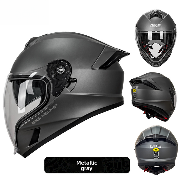 Four Seasons Motorcycle Anti-Fog Women Bluetooth, Lightweight View Full Face Helmet For Men With Large Head_voghion.com