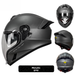 Four Seasons Motorcycle Anti-Fog Women Bluetooth, Lightweight View Full Face Helmet For Men With Large Head_voghion.com