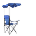 Chaise de plage portable avec parasol et auvent, chaise de pique-nique pliante pour loisirs_voghion.com