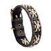 Vintage Woven Cowhide Bracelet Handmade Jewelry Genuine Leather Bracelet_voghion.com
