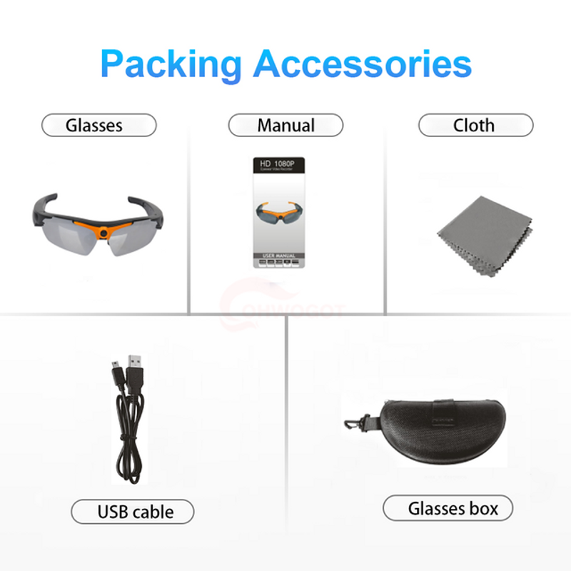 1080P HD Mini Camera Sunglasses Outdoor Sports Micro Action Camcorders Bike Surveillance Video Recorder Invisible Espia Body Cam_voghion.com
