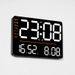 Moderne LED-Wanduhr mit Temperatur- und Feuchtigkeitsanzeige – große Digitalanzeige, Multifunktionswecker für Wohnzimmer, Schlafzimmer,_voghion.com